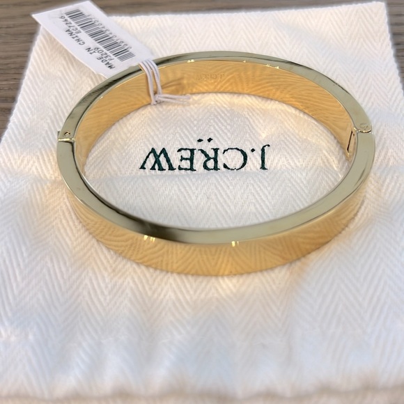 J Crew Gold Bangle Bracelet - Picture 2 of 4